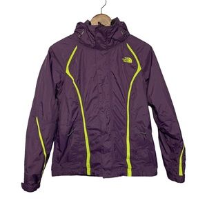The North Face Purple & Green Women’s Hooded Winter Jacket | Ski Coat Small